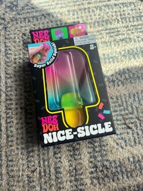 Needoh Nice-Sicle Rainbow Popsicle Squishy Toy - Multi